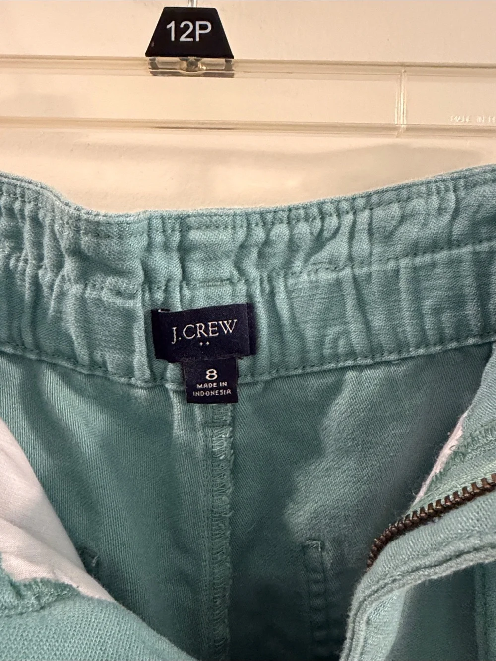 J. Crew Seafoam Green Drawstring Wide-Leg Pants